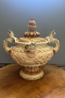 Prunk-Terrine / Deckelvase – Capodimonte-Stil
