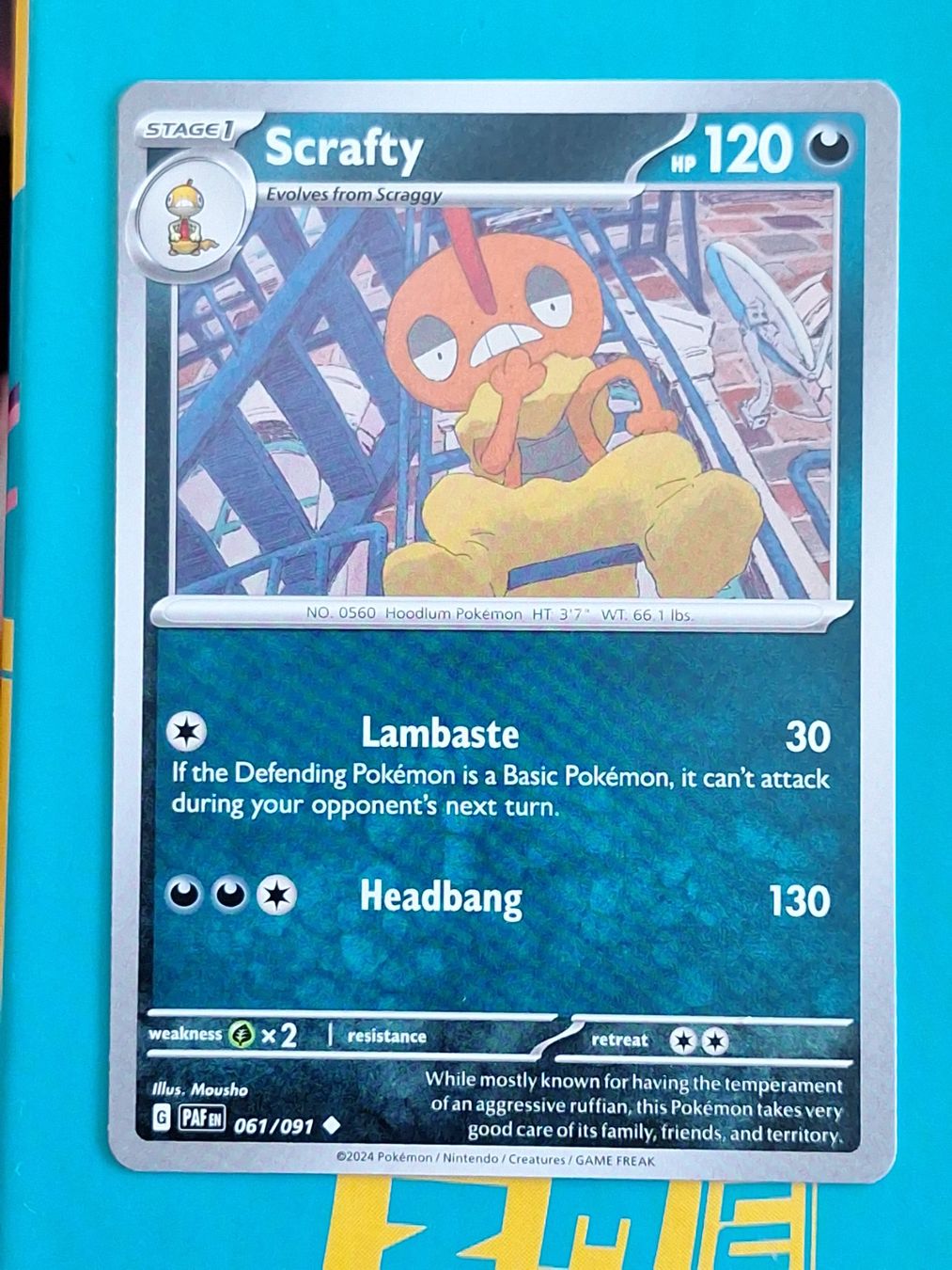 Pokémon Sammelbilder & Trading cards: Scrafty - Pokemon Paldean Fates – Gebraucht aus Altstätten SG von GGsGameshop
