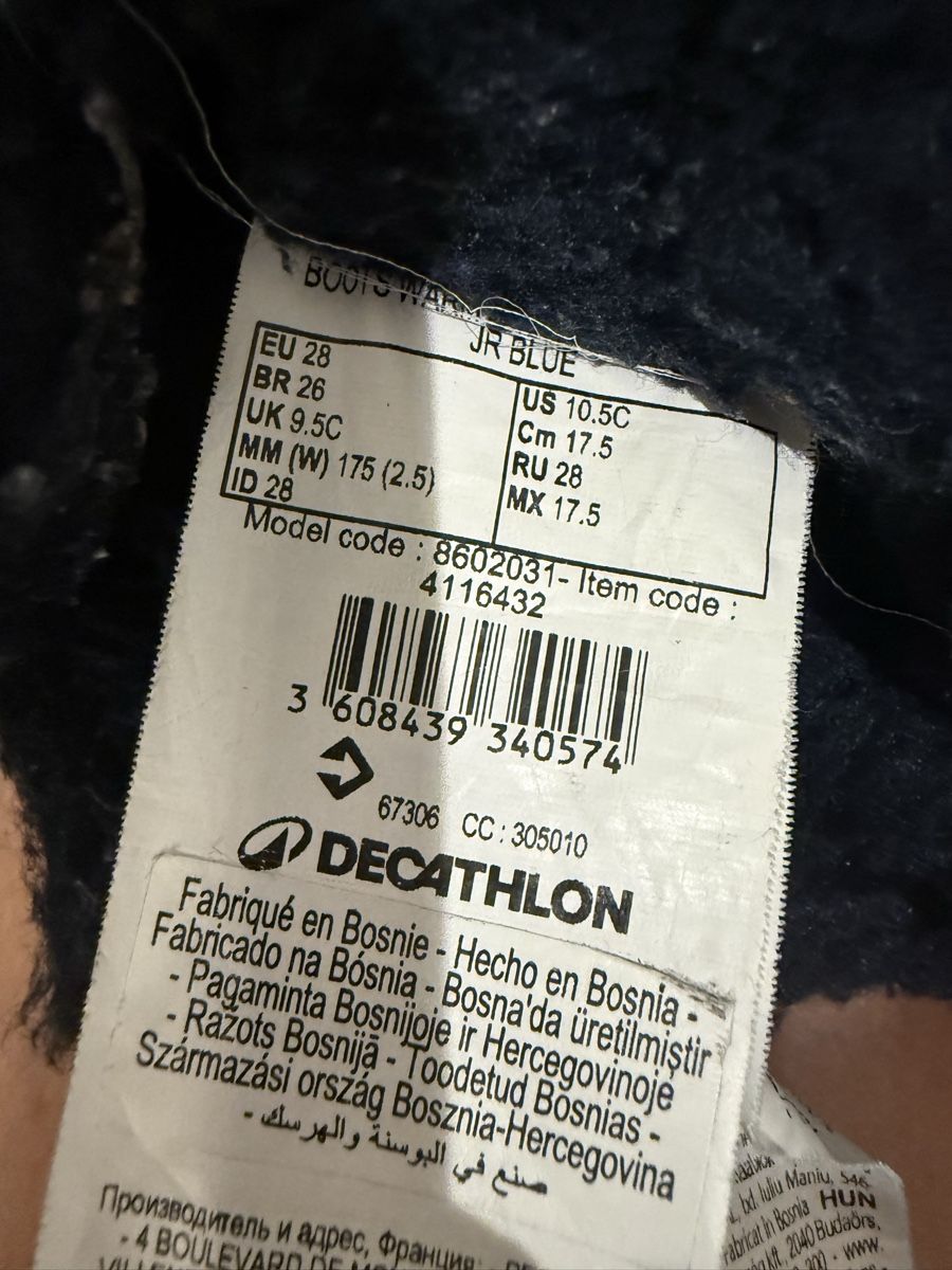 Decathlon Herrenschuhe: Winter boots waterproof black size EU 28 – Gebraucht aus Adliswil von cla_9qpg 4