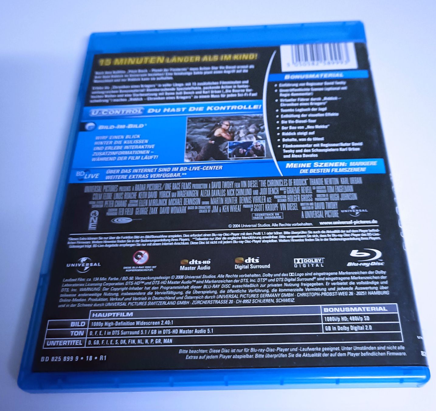 Alle DVDs: Blu-ray Riddick Director's Cut Vin Diesel – Gebraucht aus Köniz von Movieportal007 1