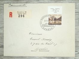 TR102 Enveloppe + Timbre Suisse 1955