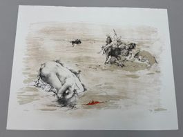 Otto Bachmann LITHOGRAPHIE SIGNIERT NUMMERIERT