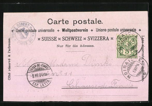 Cartoline postali: Litho Creux-du-Van, La Ferme Robert avec – Usato da Berlin venduto da bartko-reher 1