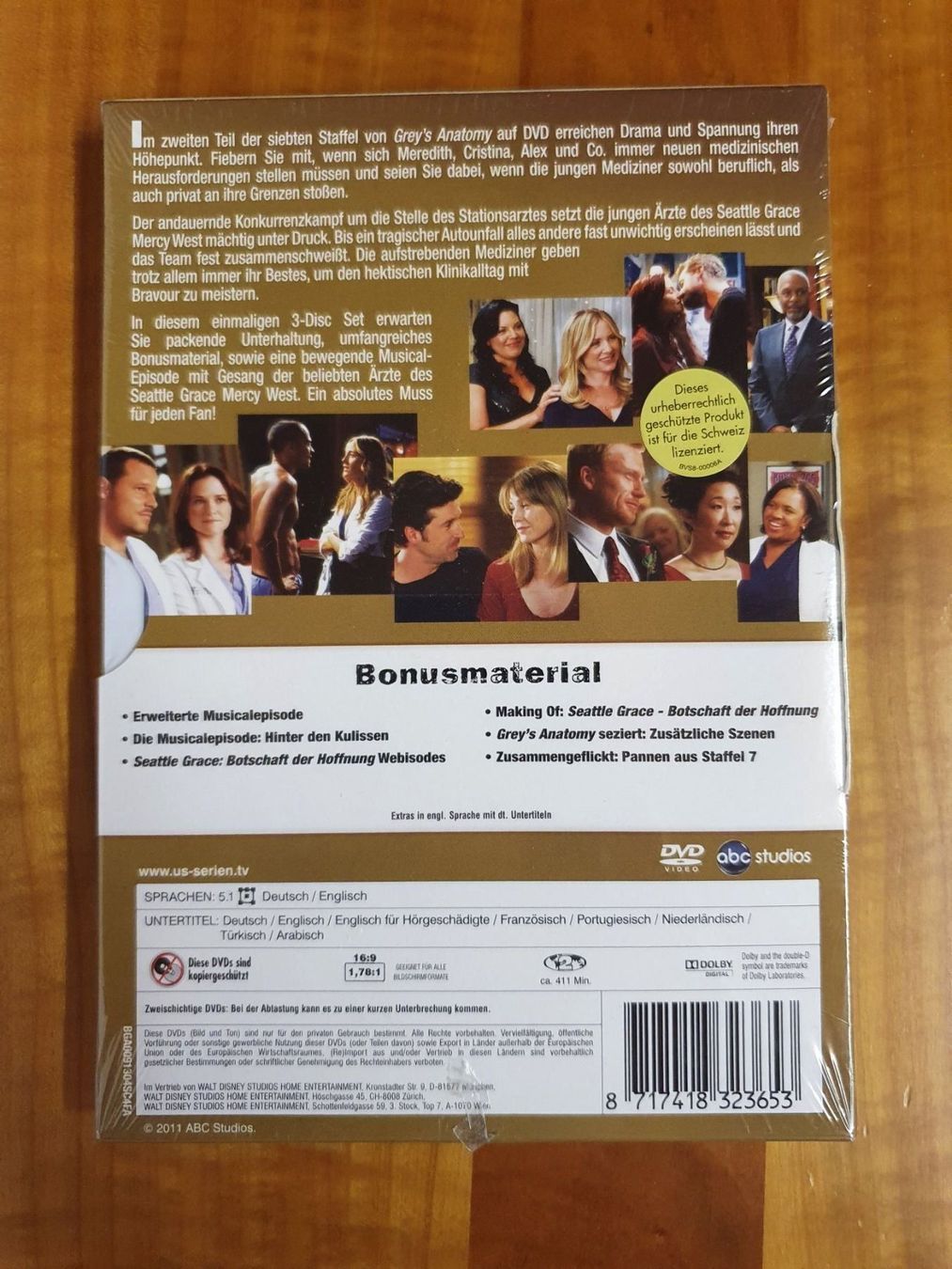 Alle DVDs: Greys Anatomy die siebte Staffel – Neu und originalverpackt aus Oberdorf BL von BaldenEagle 3