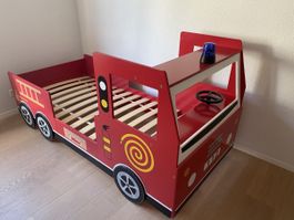 CASARIA Kinder Feuerwehrbett