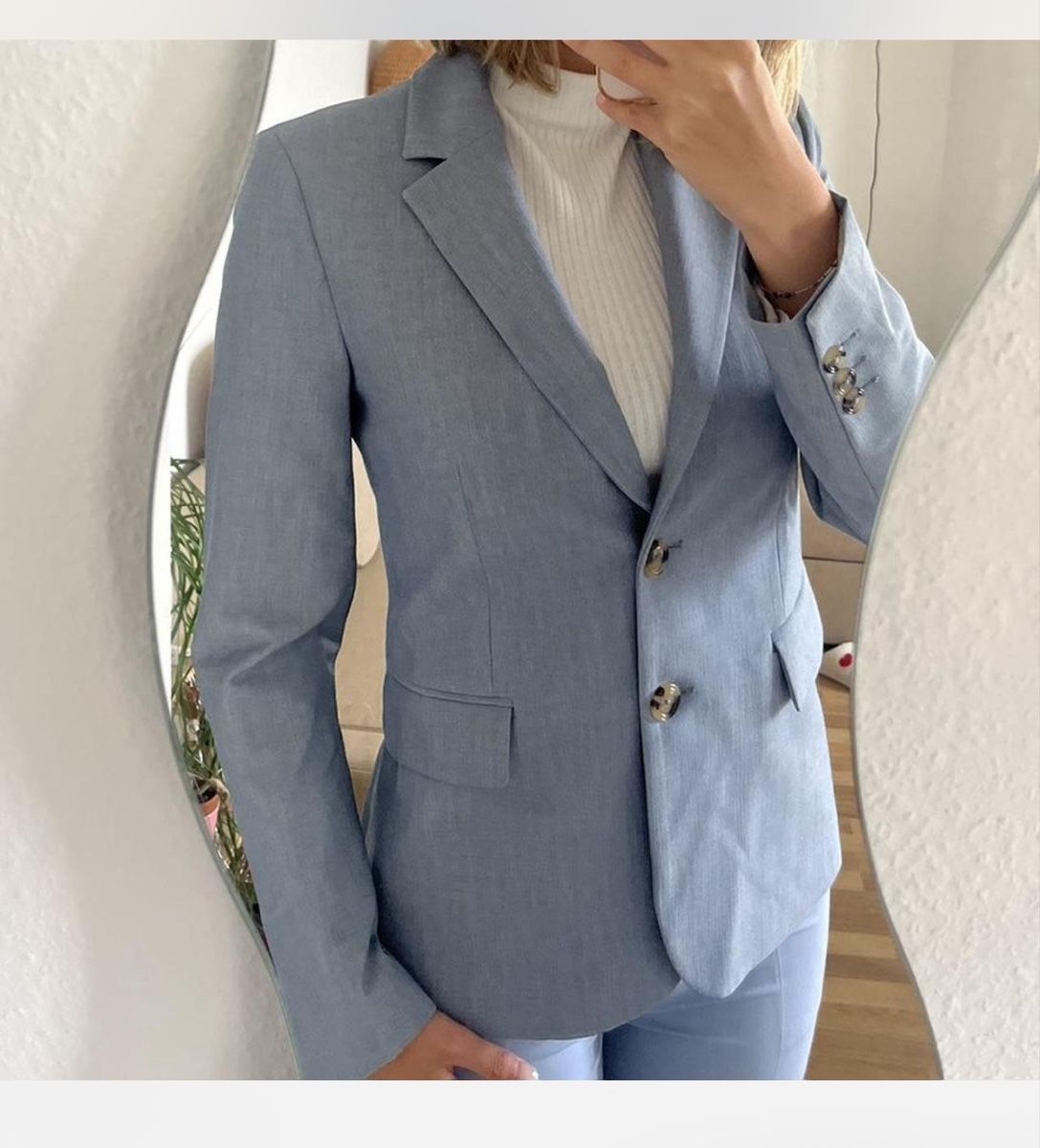 Mango Completi & Tailleur: Light blue/grey Mango blazer 🤍 – Nuovo (secondo la descrizione) da Zürich venduto da jna_265b 3