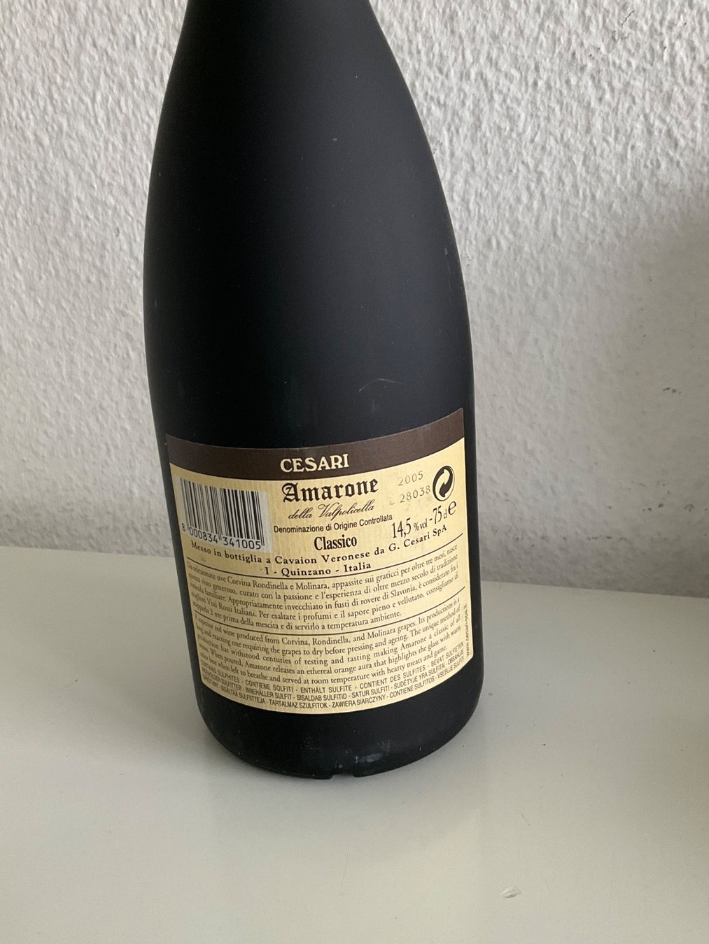 Amarone Vino: 4 Flaschen Amarone  Cesari 2005 – Nuovo (secondo la descrizione) da schlieren venduto da Retton 2