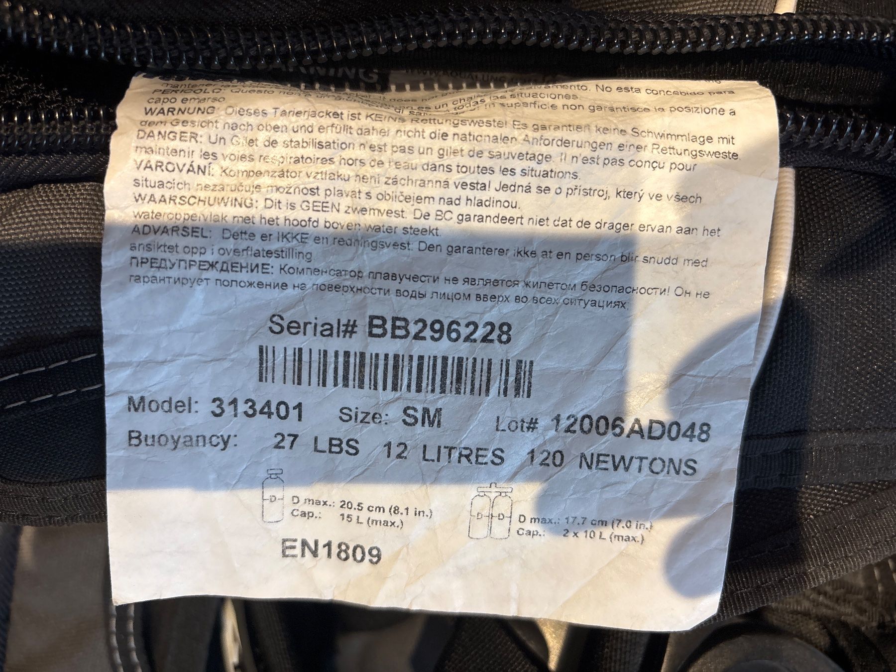 Gilet & Giacche: Gilet stabilisateur de plongée – Usato da Gryon venduto da Rojard79 2