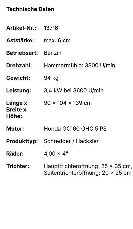 Häcksler: Häcksler - Bioschredder von Honda – Gebraucht aus Lützelflüh-Goldb von chr_9585 3