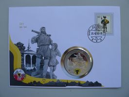 2016: Numisbrief/Münzbrief URI mit W48 frankiert.