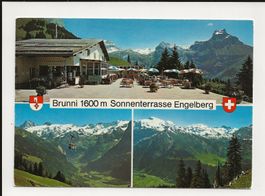 AK 1976 Brunni Sonnenterrasse Engelberg Falsch Stempel 1959