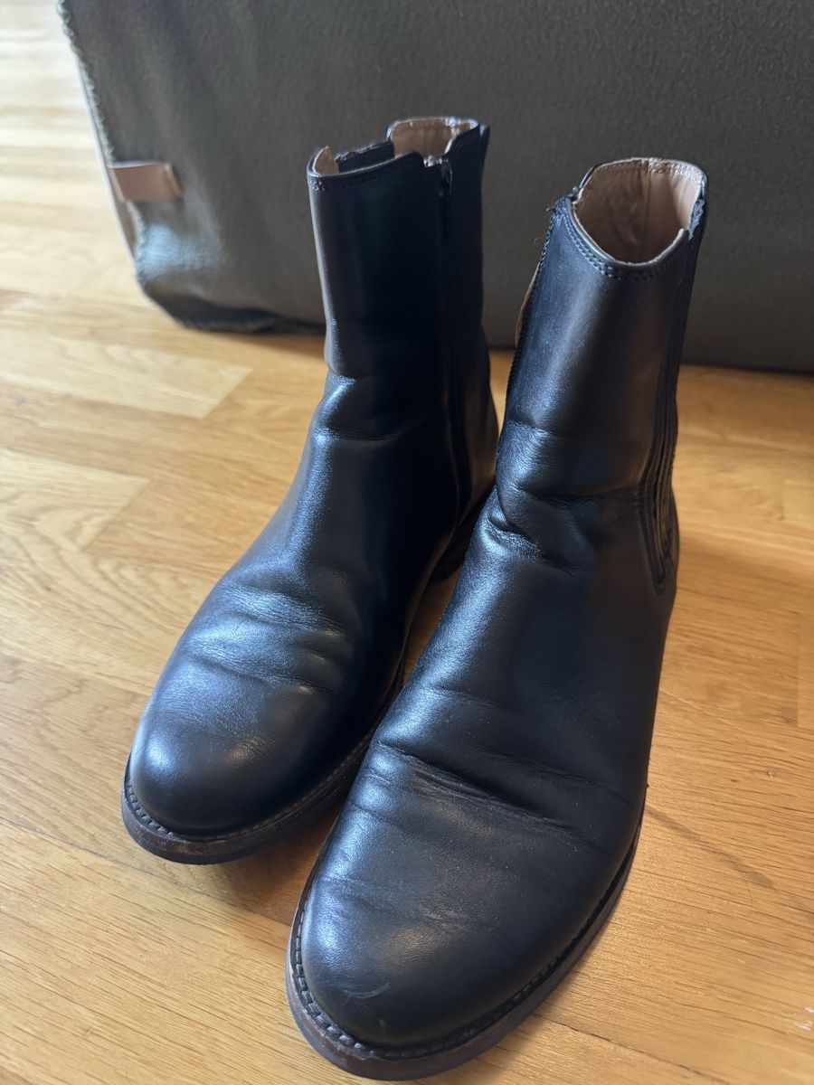 Scarpe per cavalli: BLACK LEATHER ANKLE BOOTS – Nuovo (secondo la descrizione) da Bern venduto da FashionK92 3