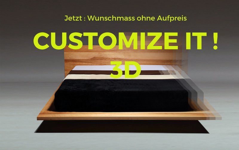 Bett MOOD 200x220 minimalistisches Schwebebett modern Design | Kaufen auf Ricardo