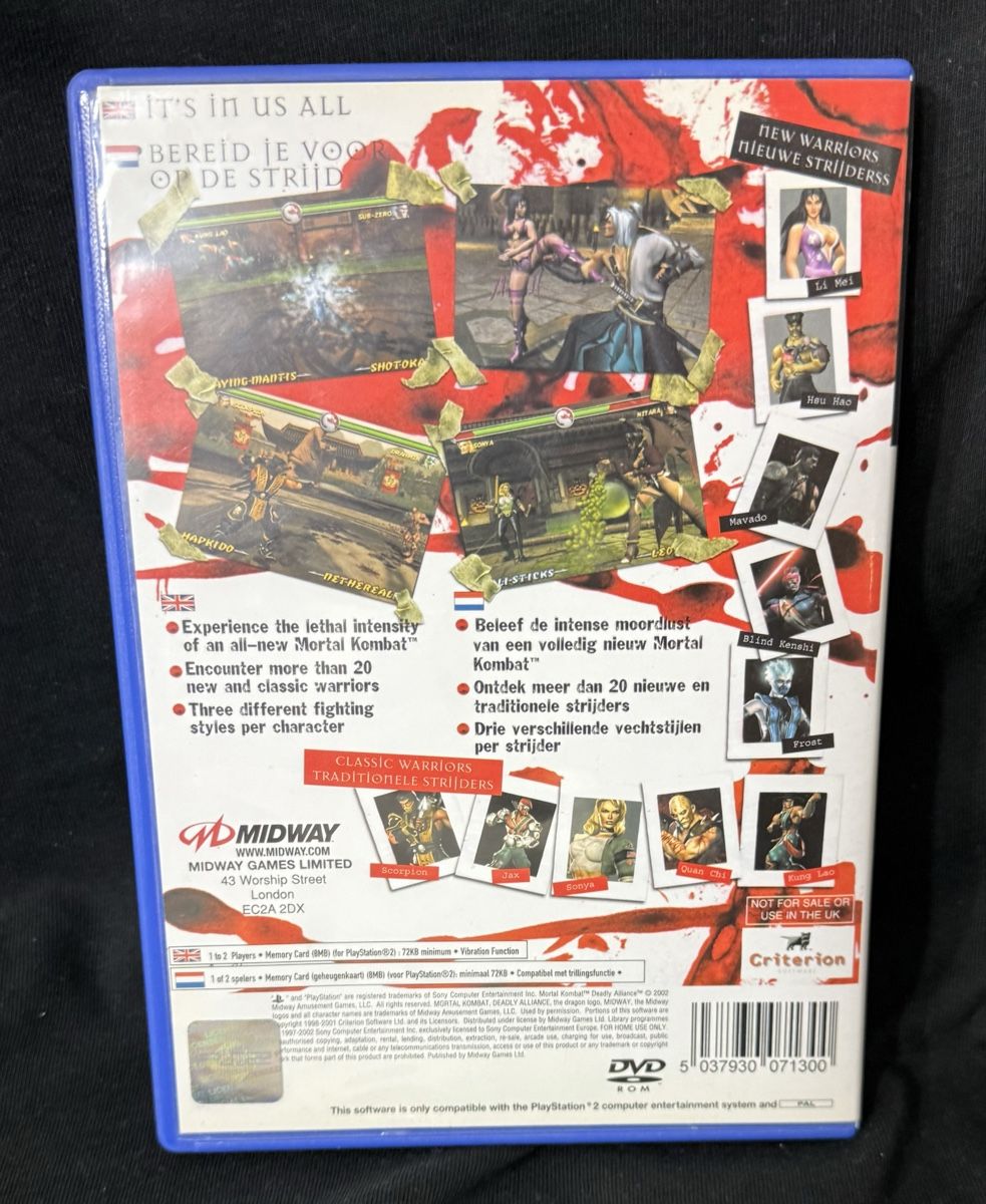 Sony Giochi: PS2 Mortal Kombat Deadly Aliance – Usato da Opfikon venduto da Luis144 2