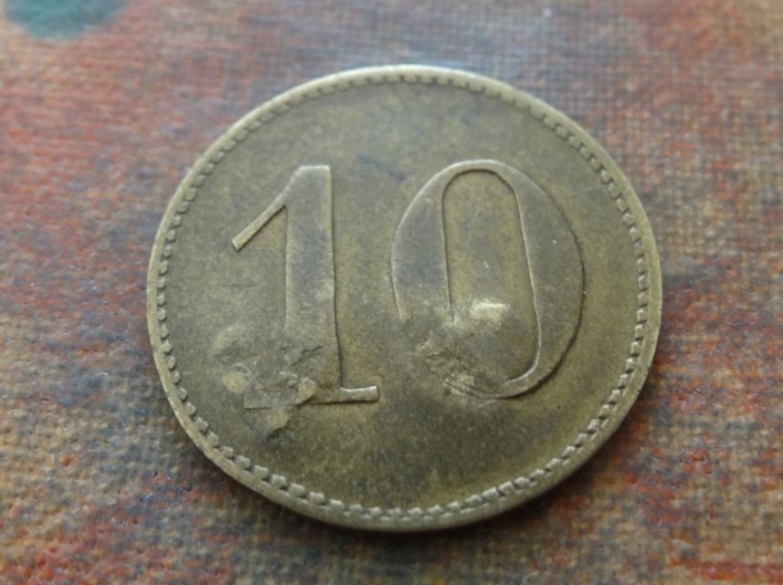 Tutti le monete: Jeton  "  WERTH  MARKE  10  "   (N) – Usato da Romanel-sur-Lausanne venduto da Swift13 1