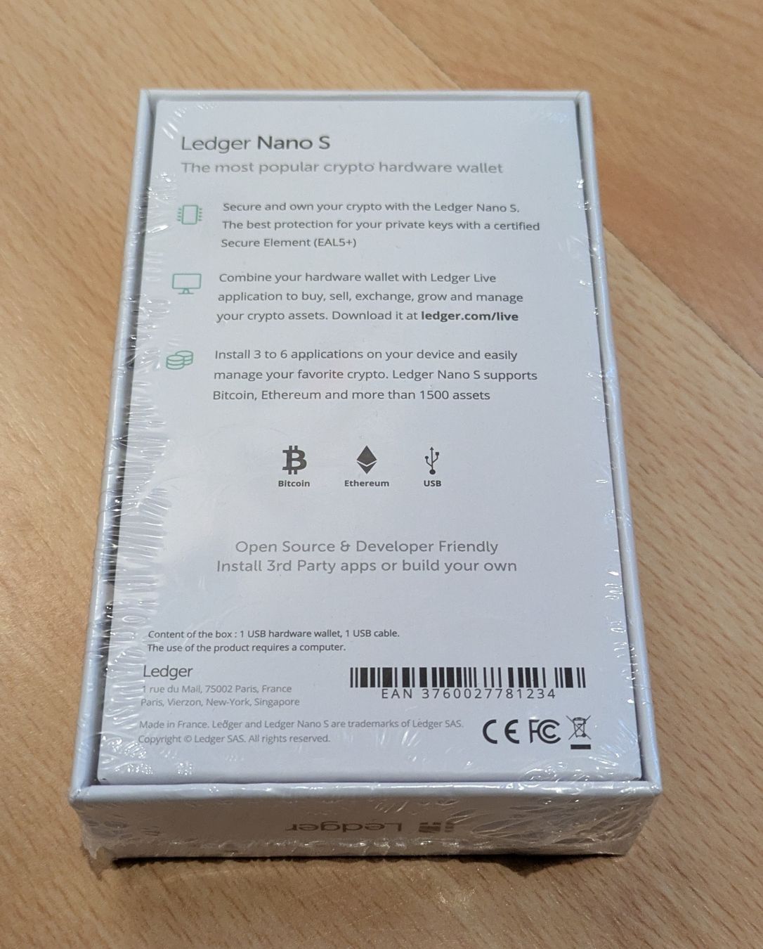 Portafogli: Ledger Nano S Wallet – Nuovo e nell'imballaggio originale da Wileroltigen venduto da Fam.Mani 1
