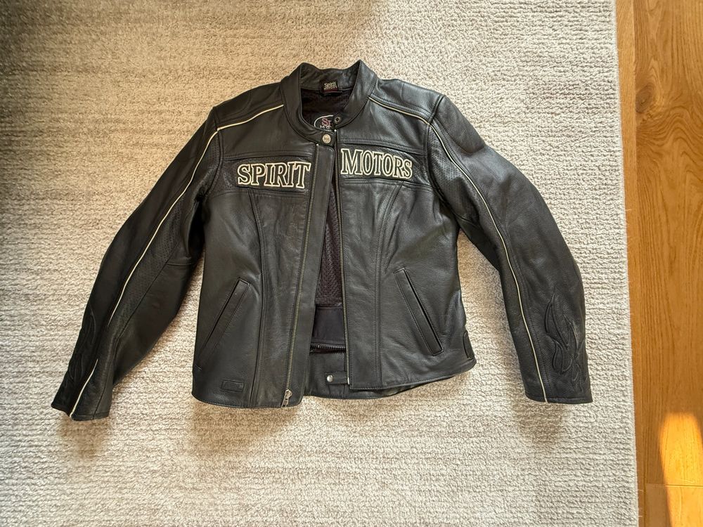 Spirit Motors Damen Lederblouson Schwarz Spirit Motors Lederjacke
