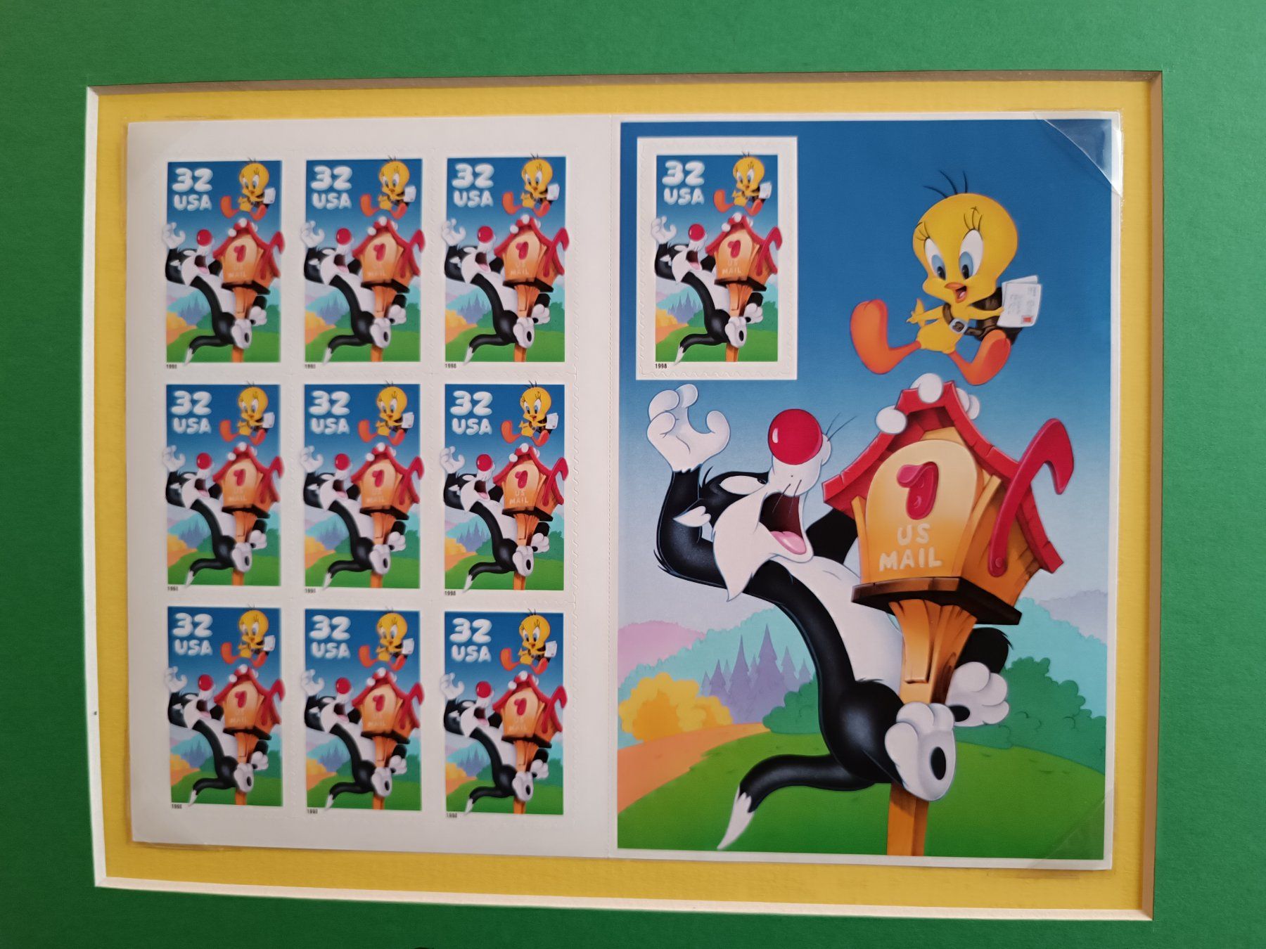 Tutti i francobolli: Briefmarkenbogen Sylvester und Tweety – Nuovo (secondo la descrizione) da Otelfingen venduto da patida 3