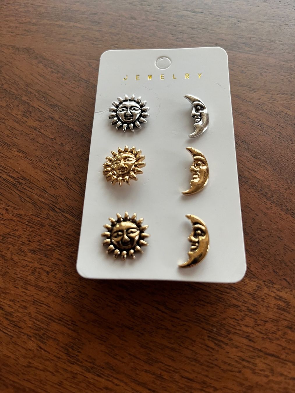 Orecchini pendenti & Orecchini a lobo: Ohrstecker Sonne & Mond, 3er Set – Nuovo (secondo la descrizione) da Gams venduto da Mariawicca 7