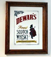 Petit miroir DEWAR'S Finest Scotch Whisky vintage 1970s