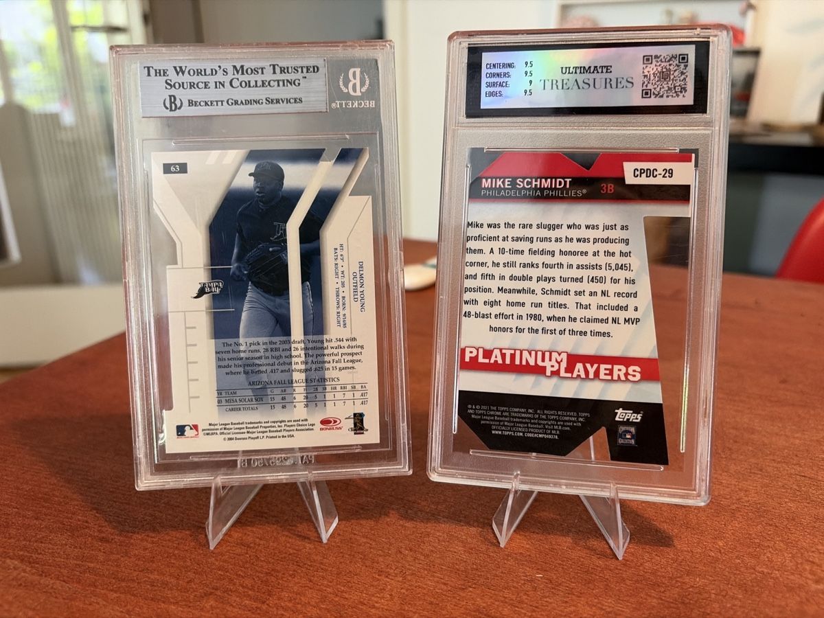 MLB Sammelbilder & Trading cards: 2 MLB Karten - Delmon Young & Mike Schmidt - 2x Grading! – Gebraucht aus Bern von sam_25hm 1