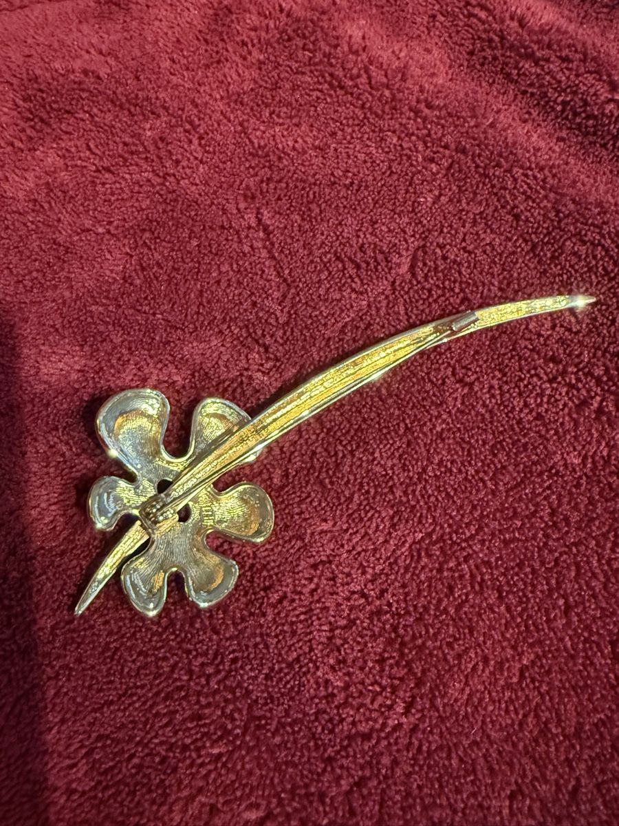 Pierre Lang Spille & Fermagli: Élégante broche fleur pierre lang – Usato da Monthey venduto da Joseph-29 2