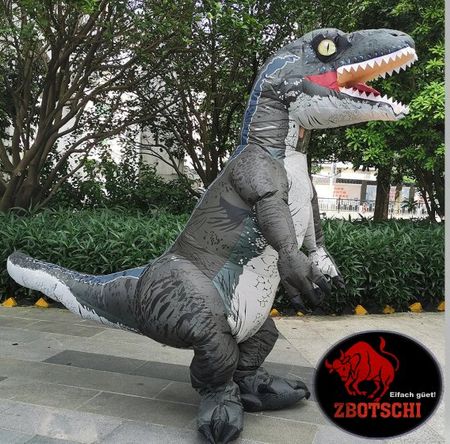 Aufblasbares Velociraptor Dinosaurier Kostüm Raptor Gadget