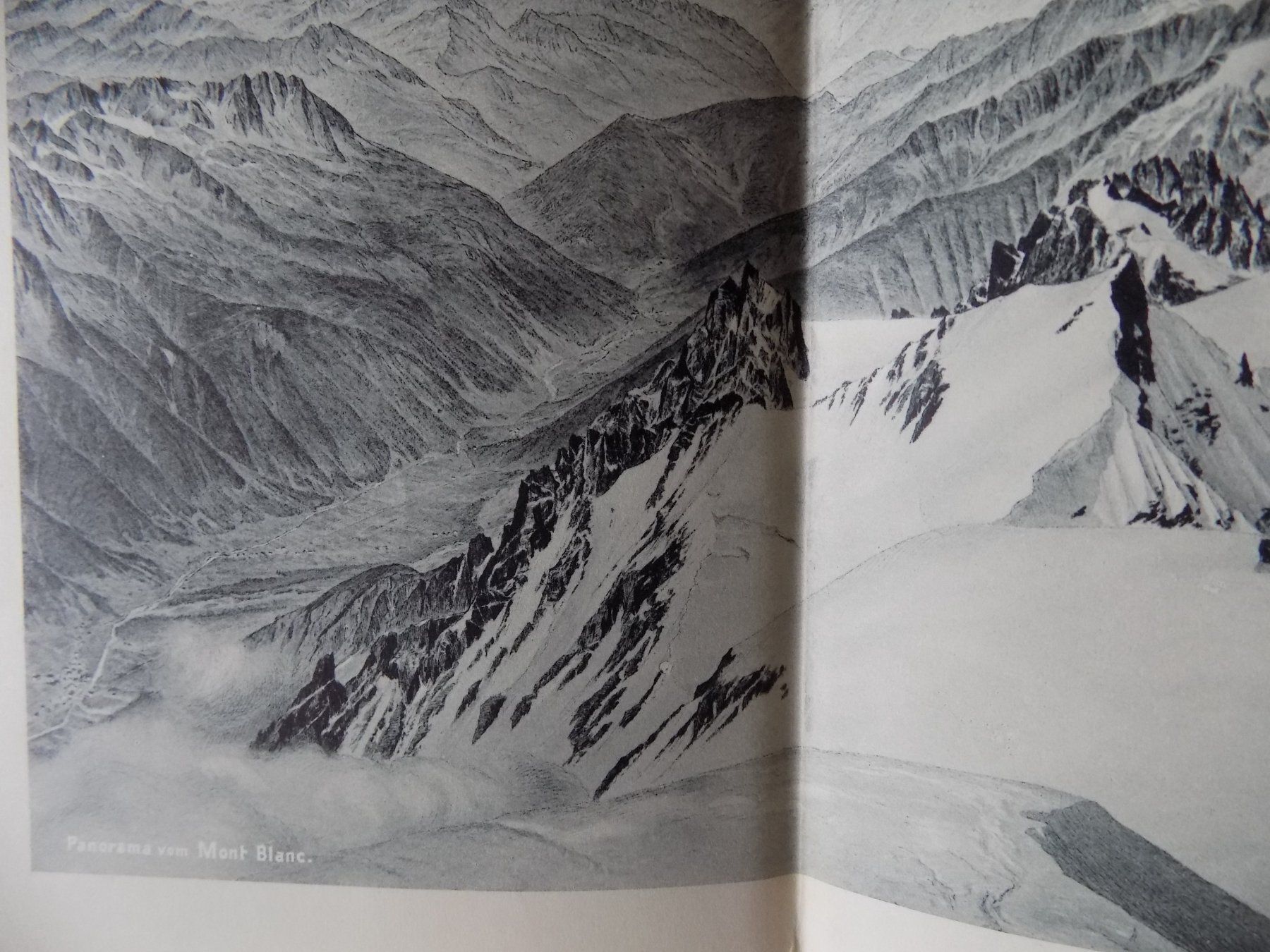 Incisioni: Panorama Mont Blanc mit 4 Karten – Usato da Risch venduto da Antikfee 3