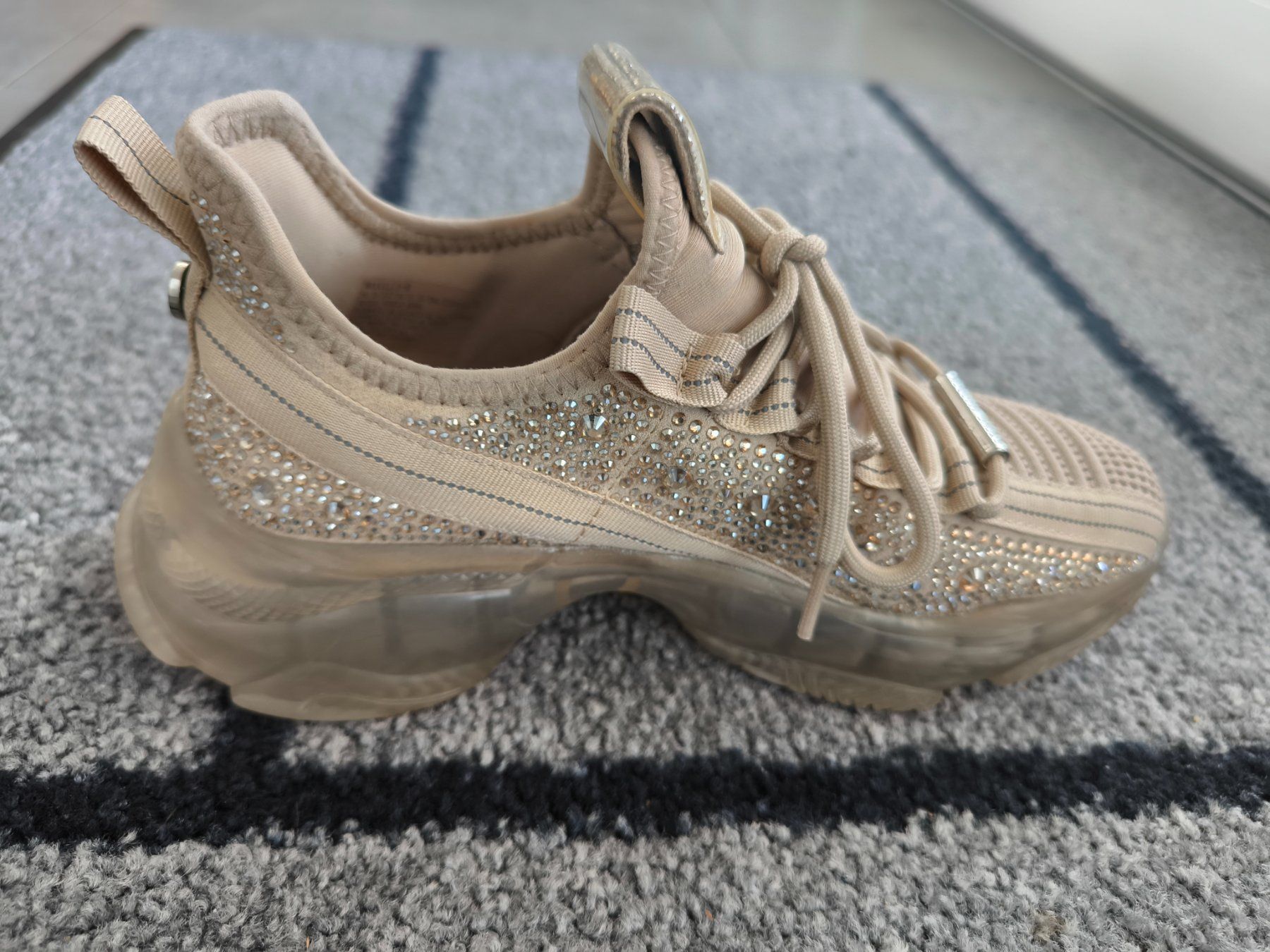 Steve Madden Scarpe da donna: Steve Madden Sneaker Beige mit Strass, Grösse 36 – Usato da Widnau venduto da Perla12 2