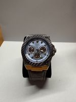 Herrenuhr Guess W1056G3 Lederarmband braun neuwertig