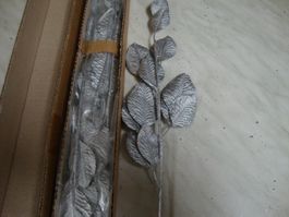 Kunstblume Rosenblätter silber