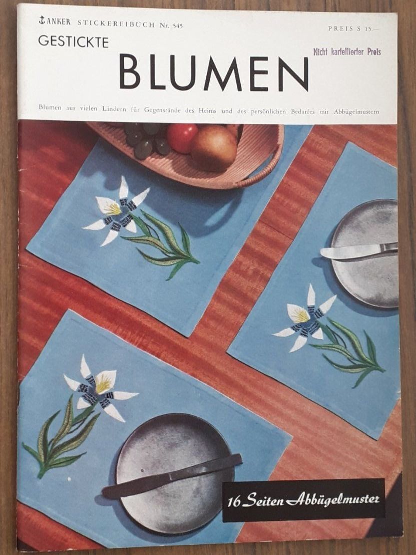 Zeitschriften & Magazine: Heft Handarbeiten Gestickte Blumen 1950er – Gebraucht aus Mörschwil von lindaswunderkiste