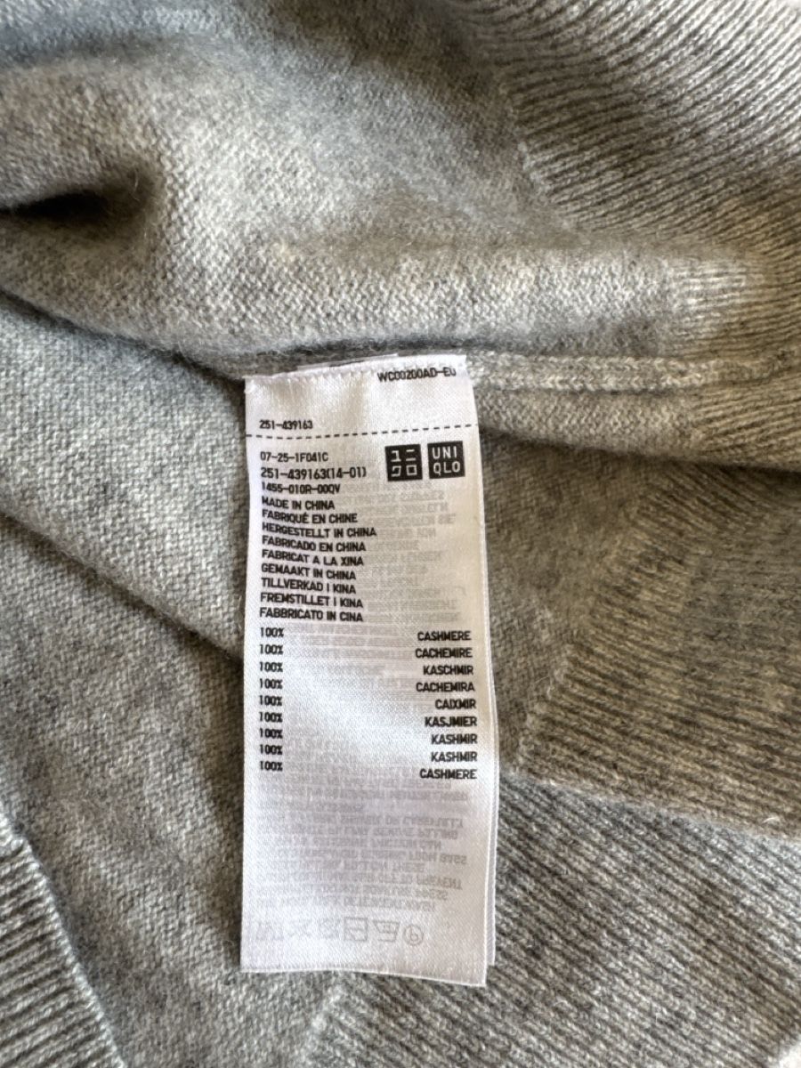 Uniqlo Maglioni & Felpe: Pull en cachemire Uniqlo gris taille M - impeccable! – Usato da Genève venduto da Cicin 2