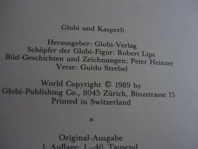 Bücher: Globi und Kasperli  Schweizer Klassiker Globibuch – Gebraucht aus Belp von Polexli 2