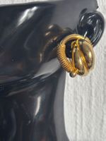 Boucles d'oreilles clip dorées vintage style torsadé 🇫🇷...