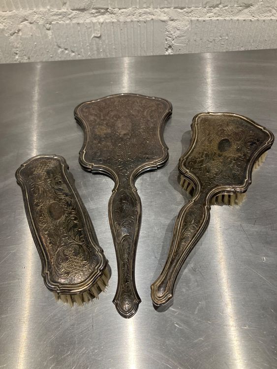 Paire De Brosses Vintage Pour Cardage Laine – USA – Bon état