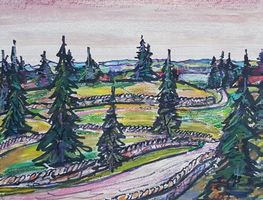 Max Bohren  "Col du Marchairuz"  Waadt  -   Schweizer Kunst