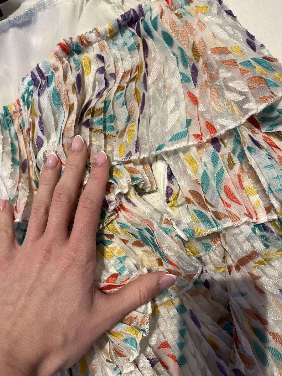 Vestiti: Revolve Floral Ruffle MiniDress Offshoulder Michael Costello – Nuovo (secondo la descrizione) da Zürich venduto da Isabella123 2