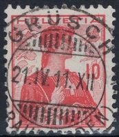 GRÜSCH (GRAUBÜNDEN) 21.VI.11 - Vollstempel auf Helvetia