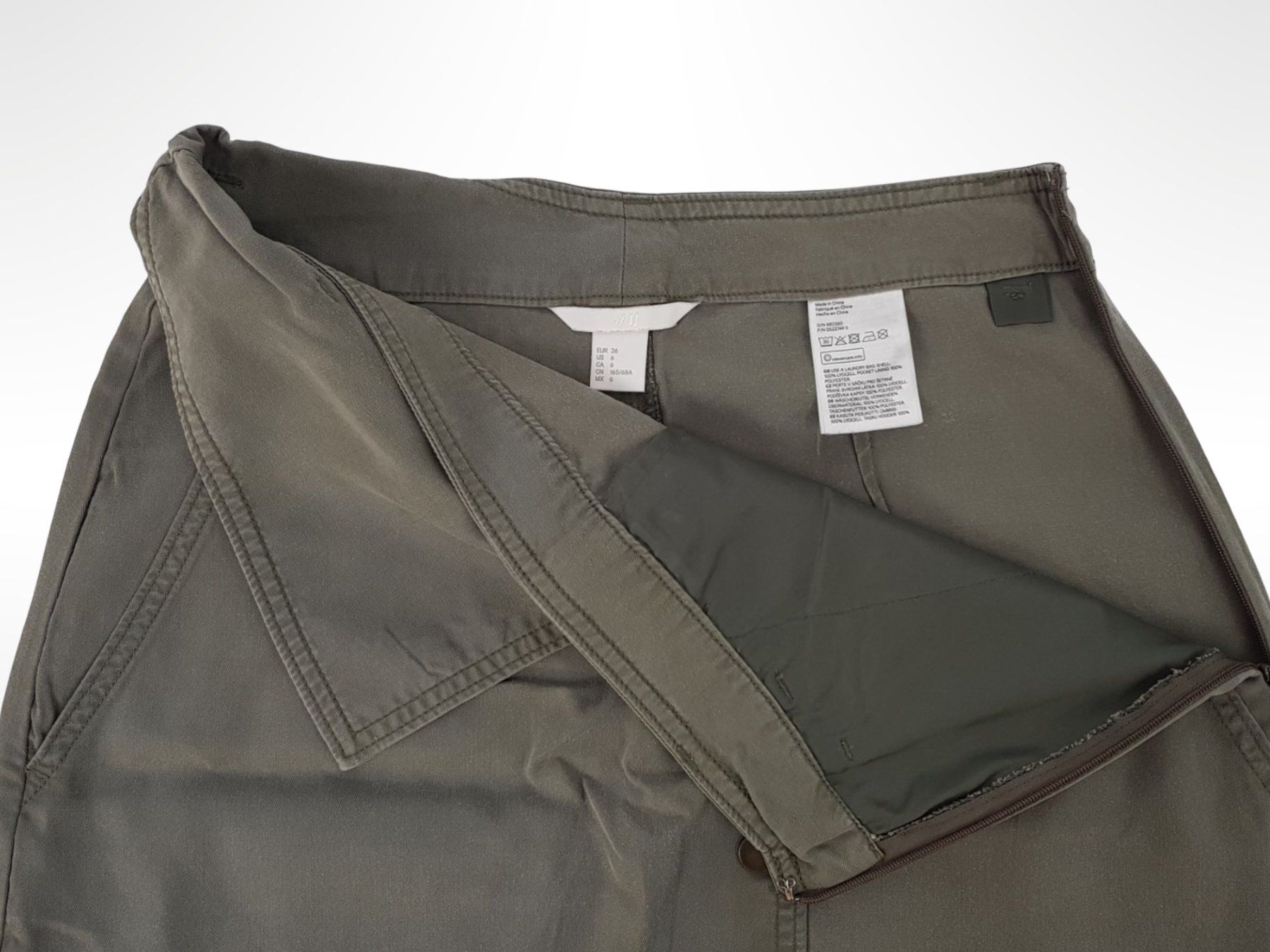 Gonne: H&M Rock Khaki Gr. 36 – Usato da Suhr venduto da Restwert_Suhr 3