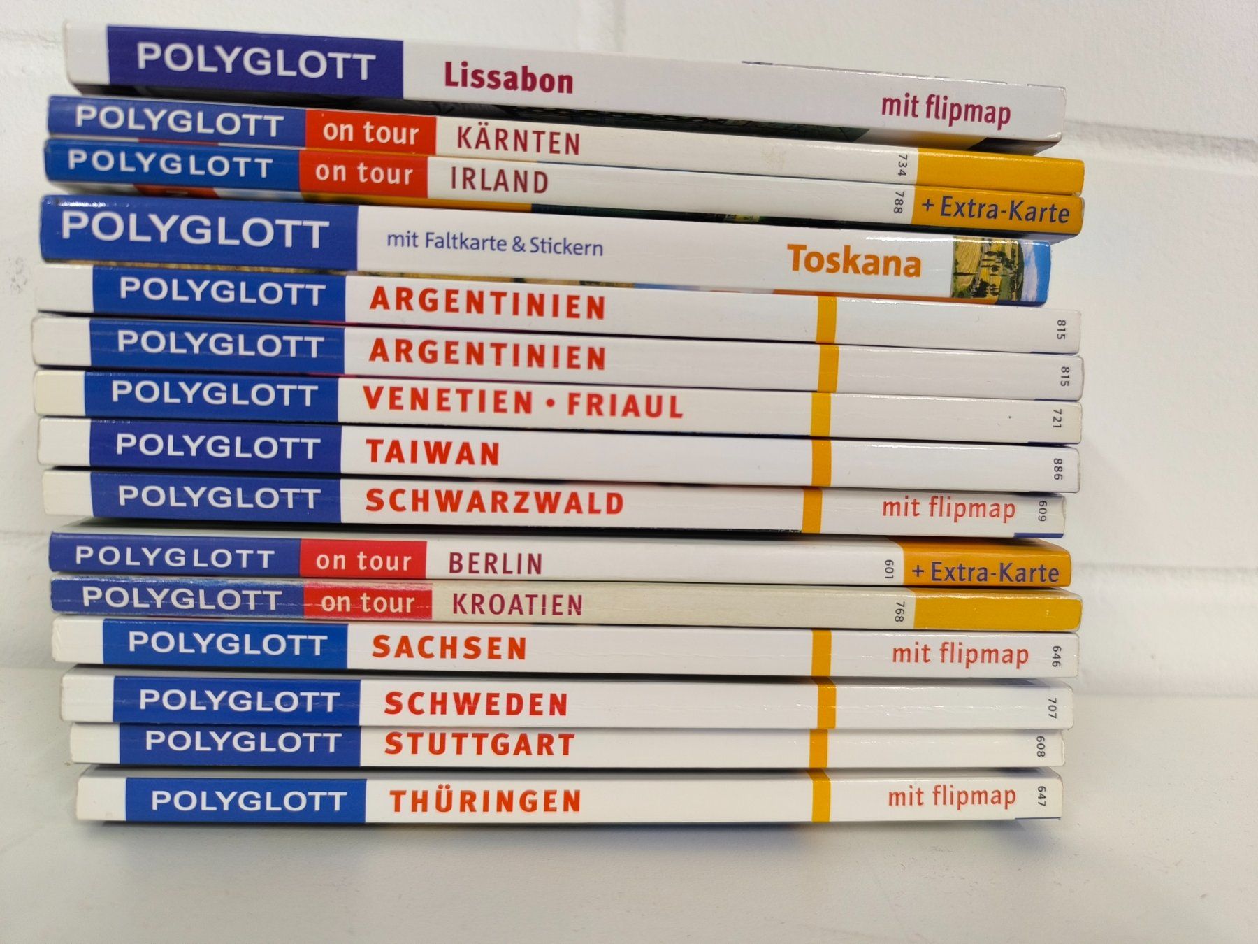 Libri: Polyglott Reiseführer-Sammlung, 15 Stück, div. Destinationen – Usato da Rüti ZH venduto da Restwert_Rueti_ZH 1