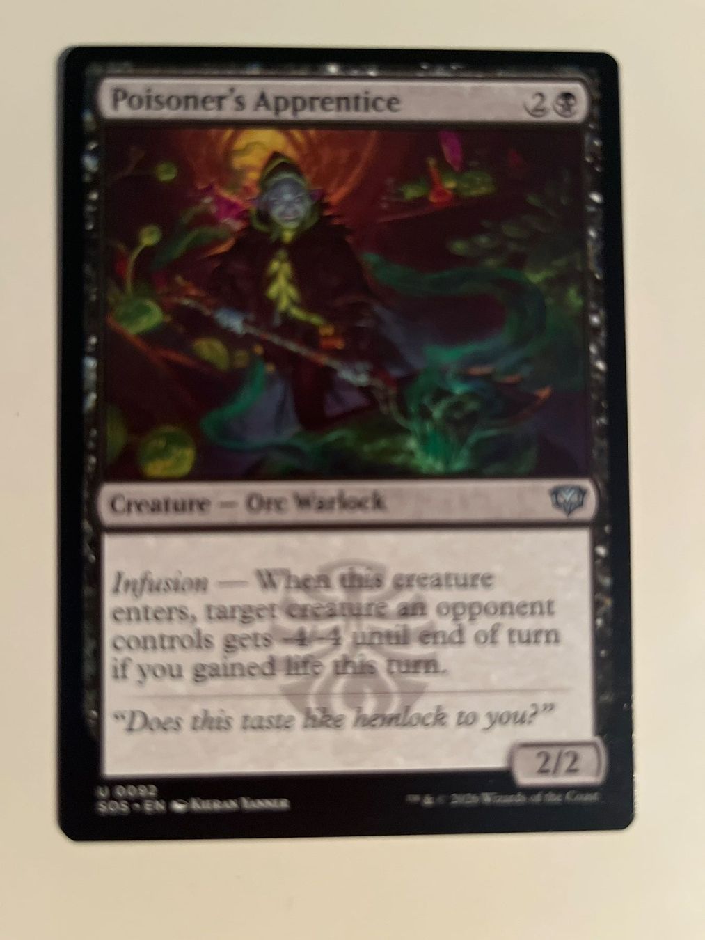 Magic The Gathering Sammelbilder & Trading cards: 1 x Poisoner's Apprentice - Magic: The Gathering - MtG – Gebraucht aus Kriens von Shadi1980