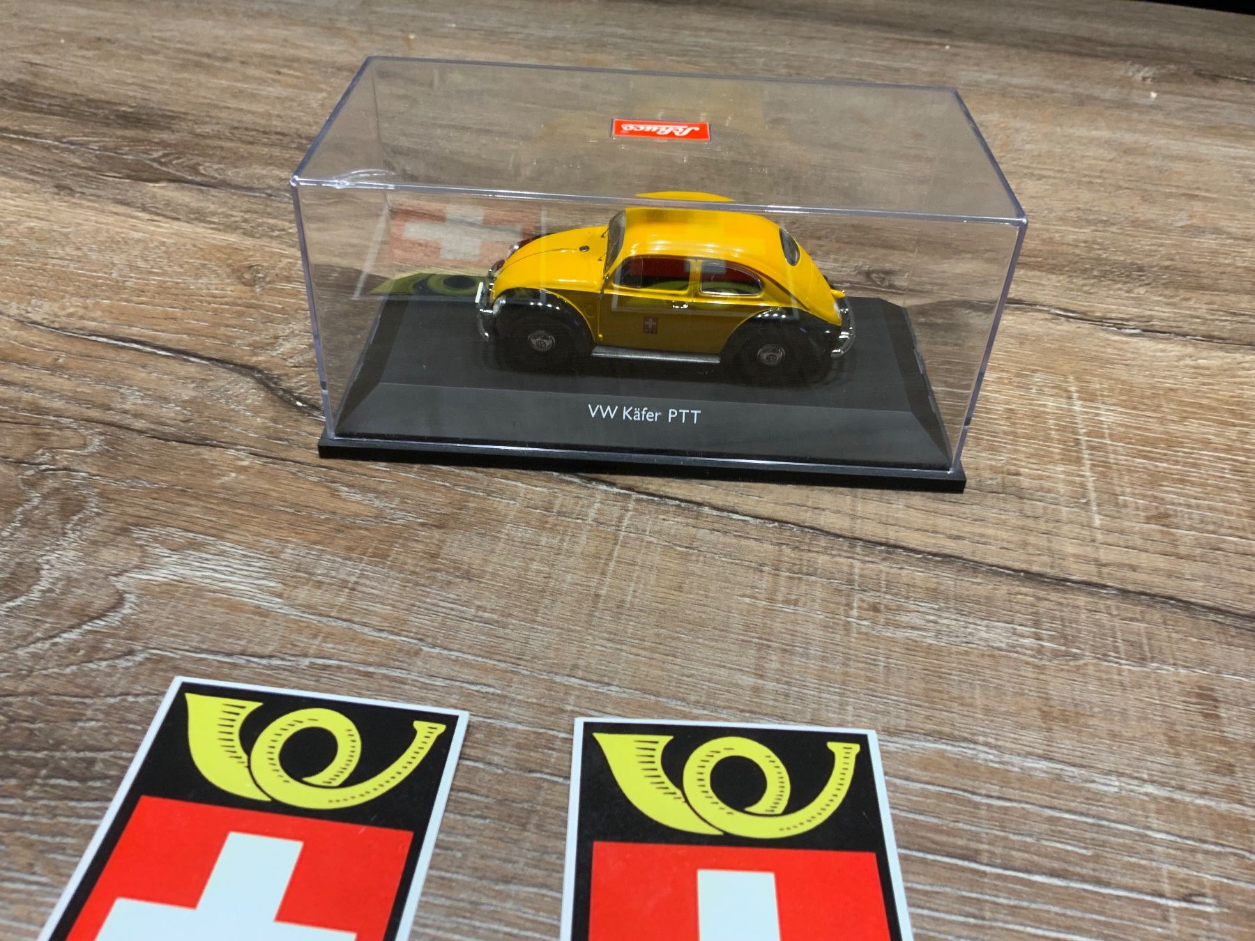 Schuco Modellini d'auto: Schweiz POST Auto Käfer Modellauto Schuco selten OVP! – Usato da Willisau venduto da Minali 4