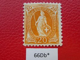 Stehende Helvetia 1894, 66Db ungebraucht * Kat: 200.-