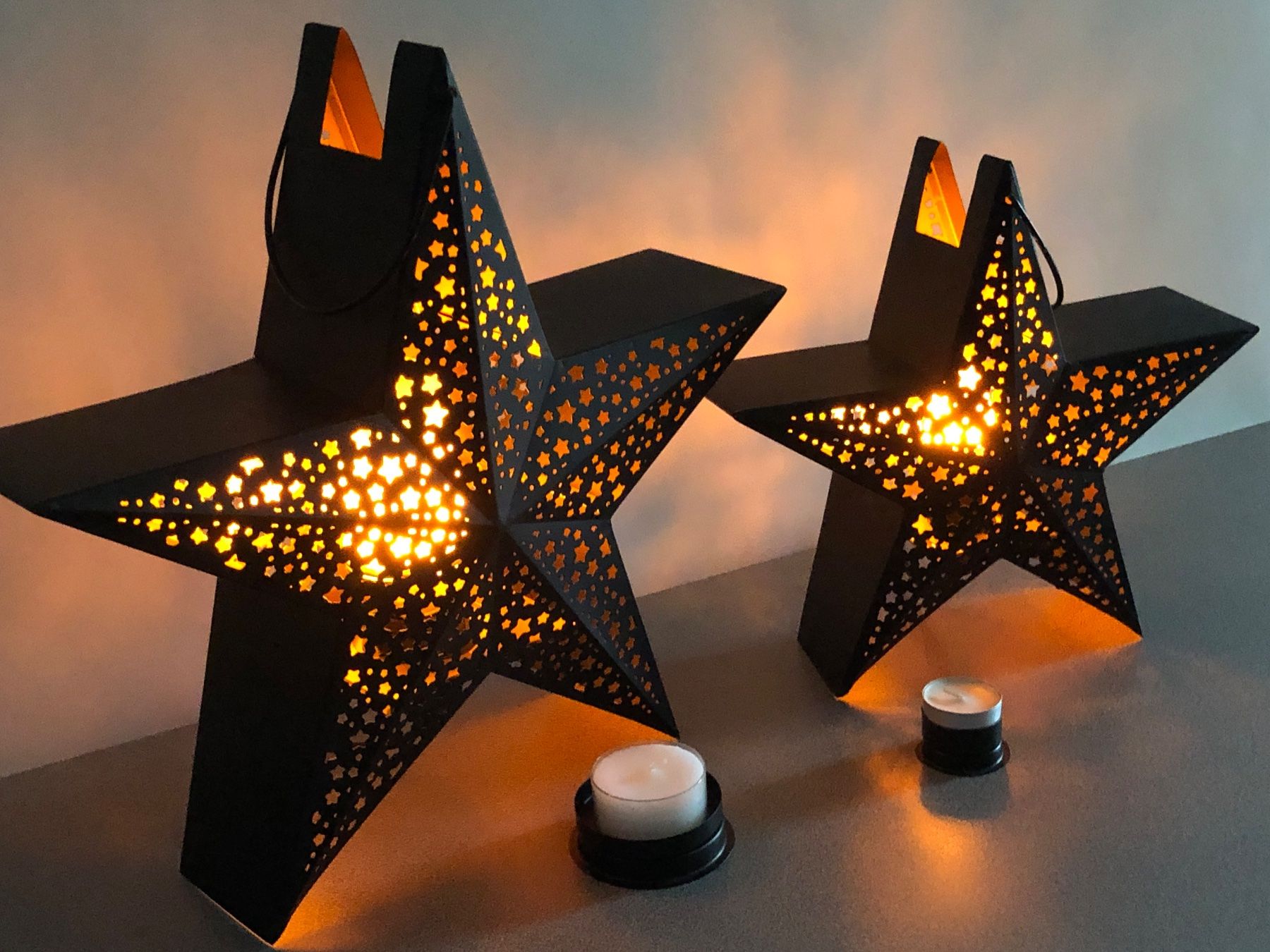 Tutte le decorazioni: Metallstern Leuchte / Weihnachts Dekoration mit Flacker-LED – Nuovo (secondo la descrizione) da Bergdietikon venduto da Garak 1