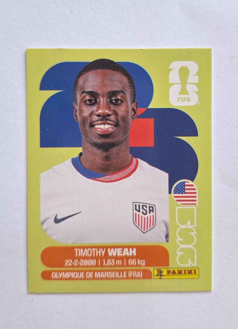 Panini Carte collezionabili: Panini Timothy Weah USA 12 – Nuovo (secondo la descrizione) da Romanens venduto da Crocette