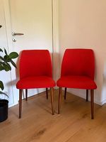 Paar Sessel im Midcentury-Stil rot