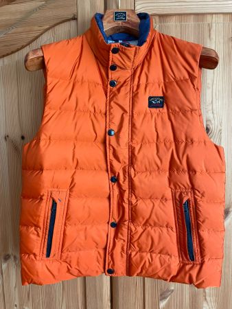 DAUNENWESTE DAUNENGILET PAUL & SHARK ORANGE, GRÖSSE M