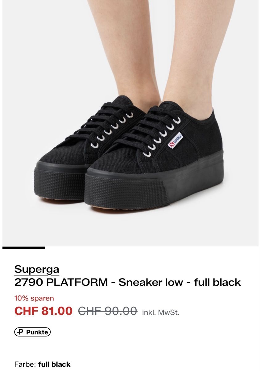 Superga Scarpe da donna: Superga Plateau Sneaker – Nuovo e nell'imballaggio originale da Uitikon Waldegg venduto da MGC 4