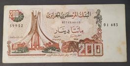 200 DINARS / ALGERIEN 1983
